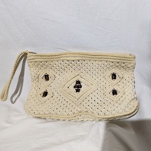 Vintage Macrame Clutch